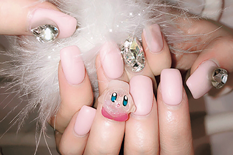 3Dカービィのキャラネイルが可愛い♡ましろまゆちゃんのお気に入り