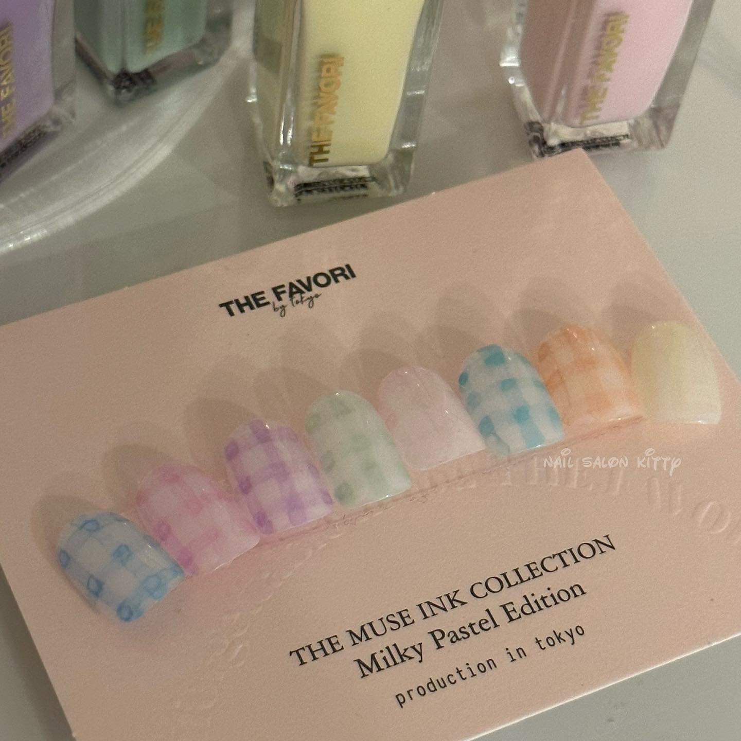 ガーリーネイル_ギンガムチェック1