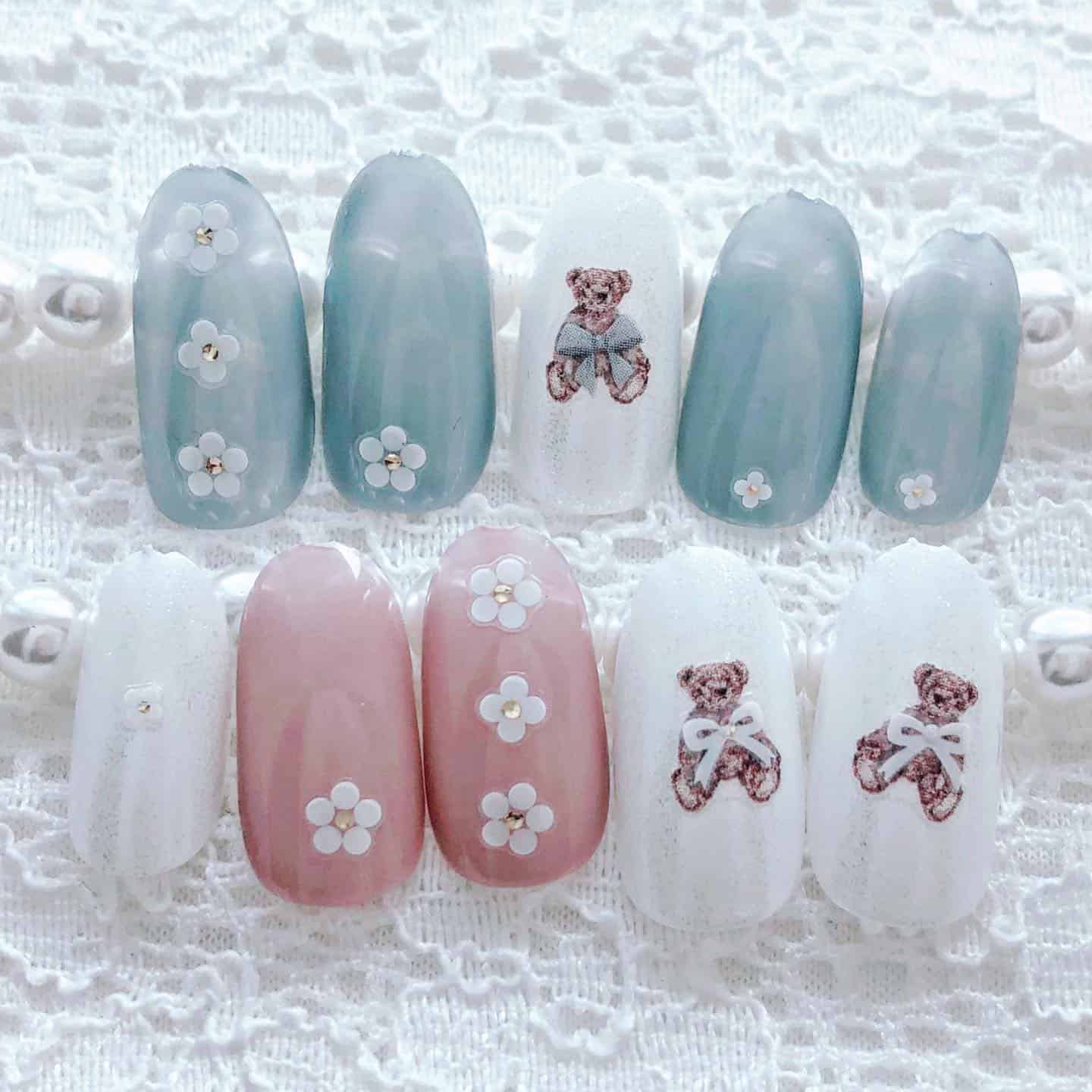 ガーリーネイル_花1