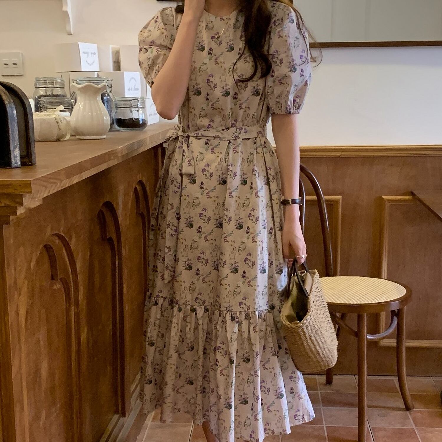 大人ガーリーワンピ1