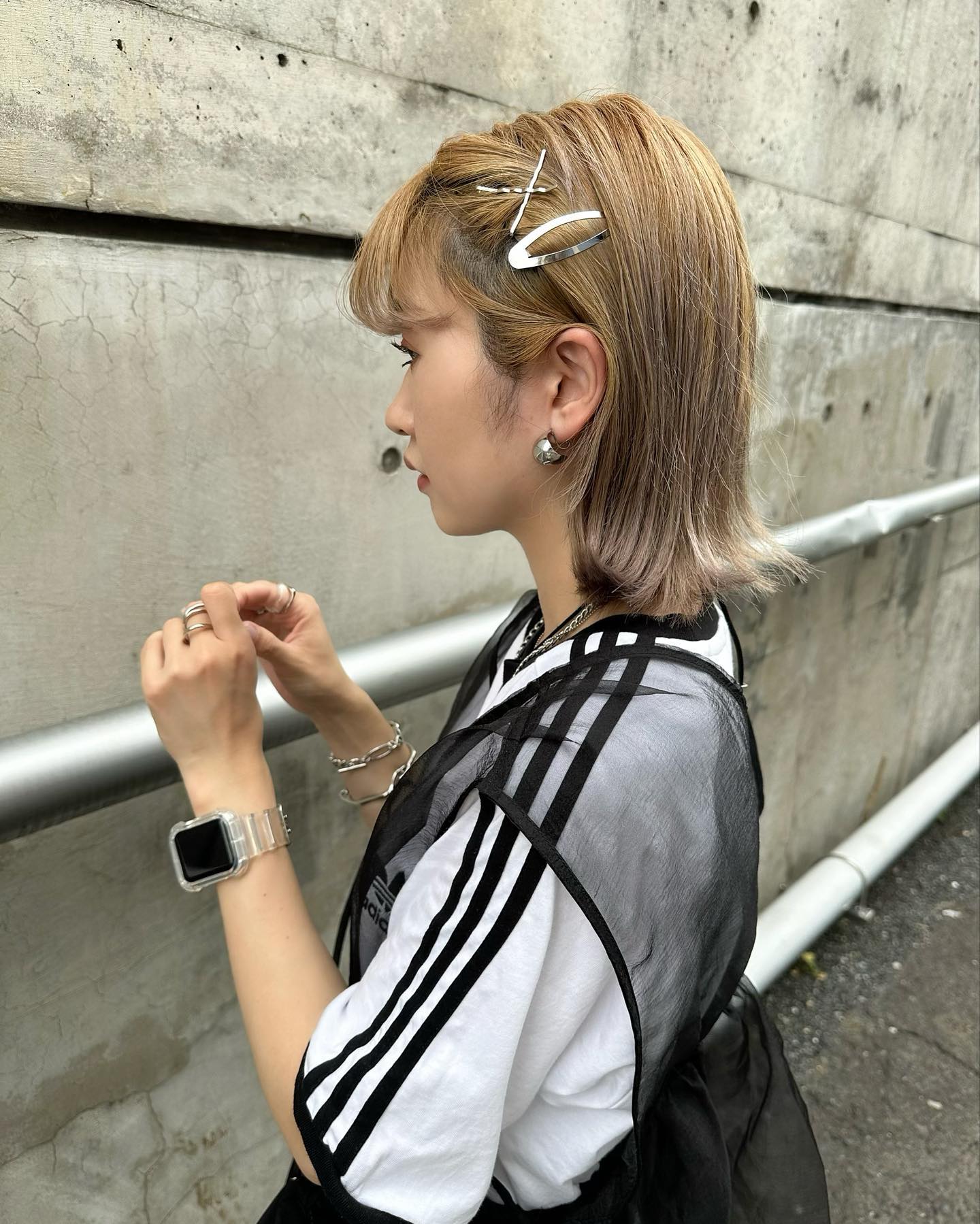 前髪アレンジ_ヘアピン