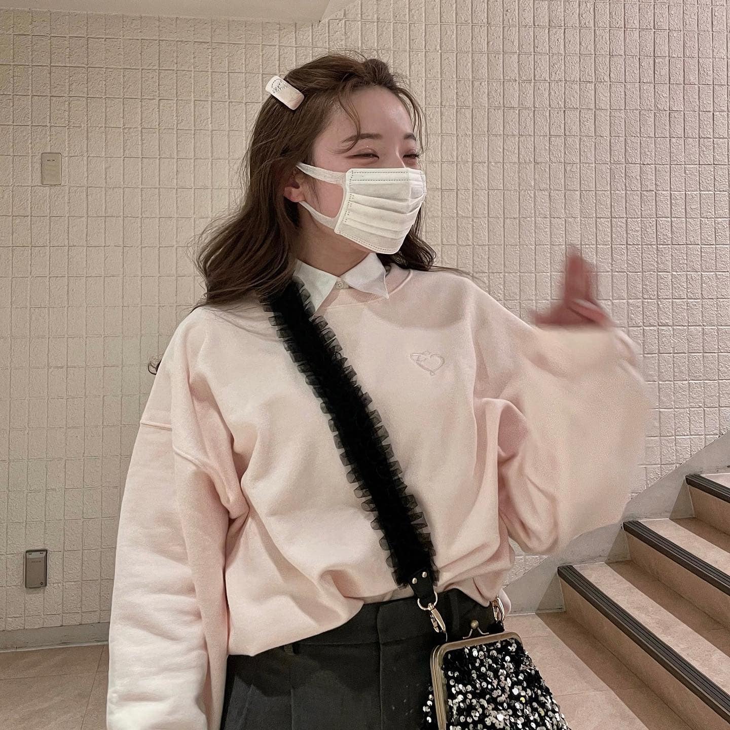 前髪アレンジ_バレッタ