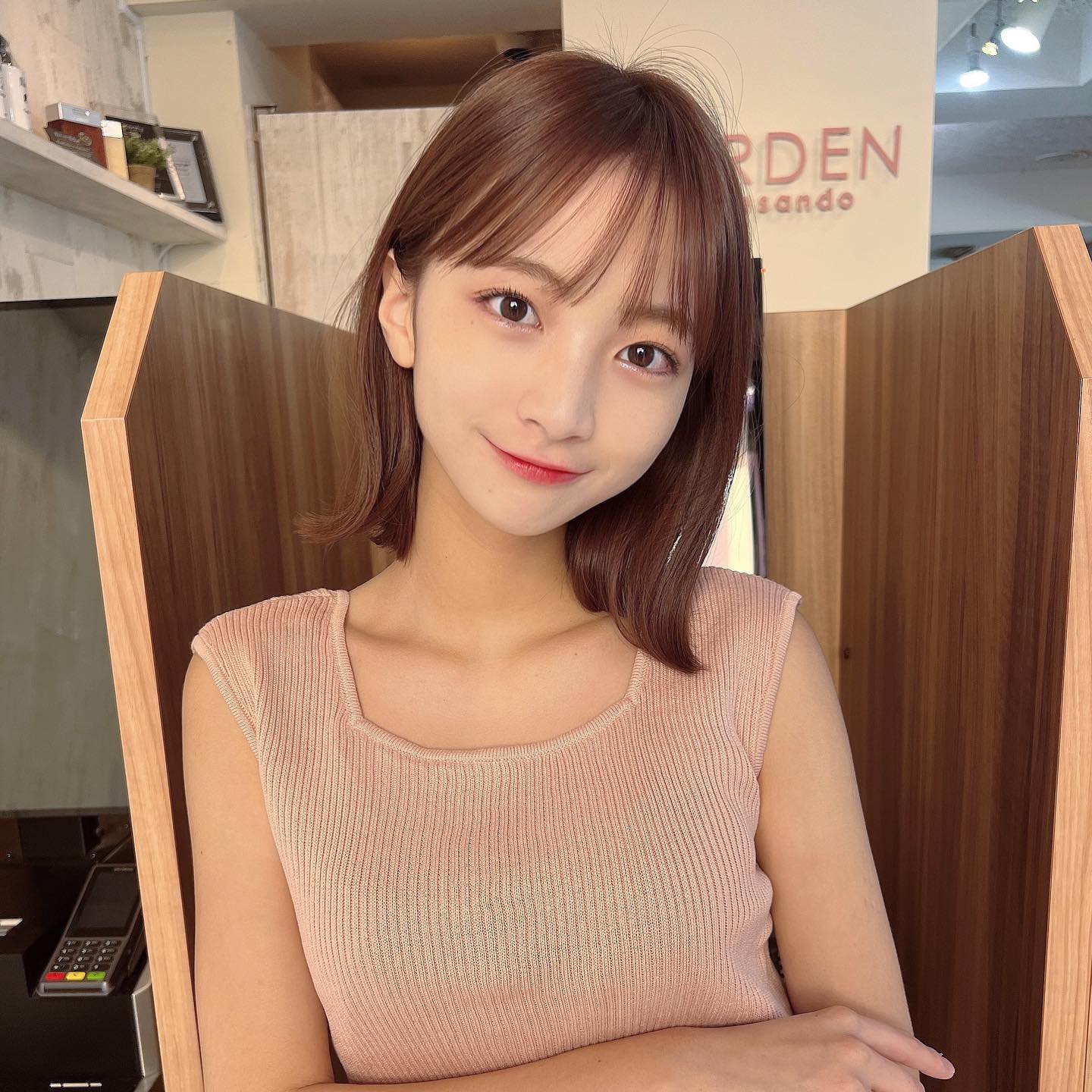 シースルーバング_ショートボブ